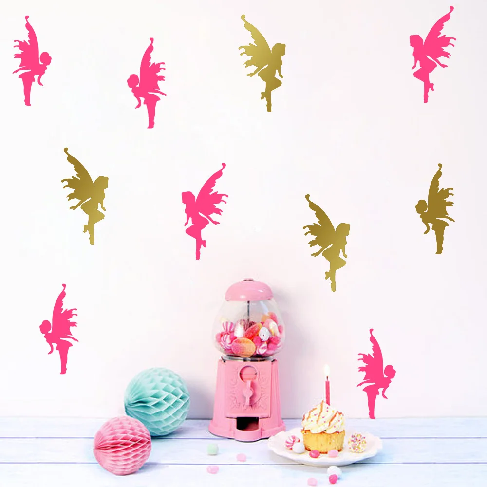 Fairies Wall Decal Kids Nursery Girls Room Decoration Fairy Wall