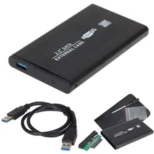 USB 3.0 USB 2.0 2.5 "นิ้ว SATA ฮาร์ดไดรฟ์ภายนอกฮาร์ดดิสก์ไดรฟ์ HD อลูมิเนียม Enclosure/กล่องเคสกรณี AL(China)