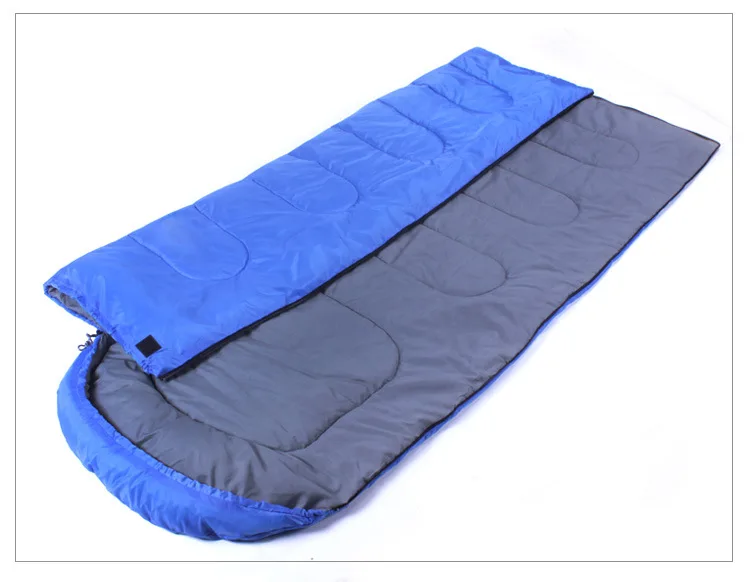 

Envelope type outdoor camping sleeping bag Portable Ultralight waterproof travel by walking Cotton sleeping bag With cap