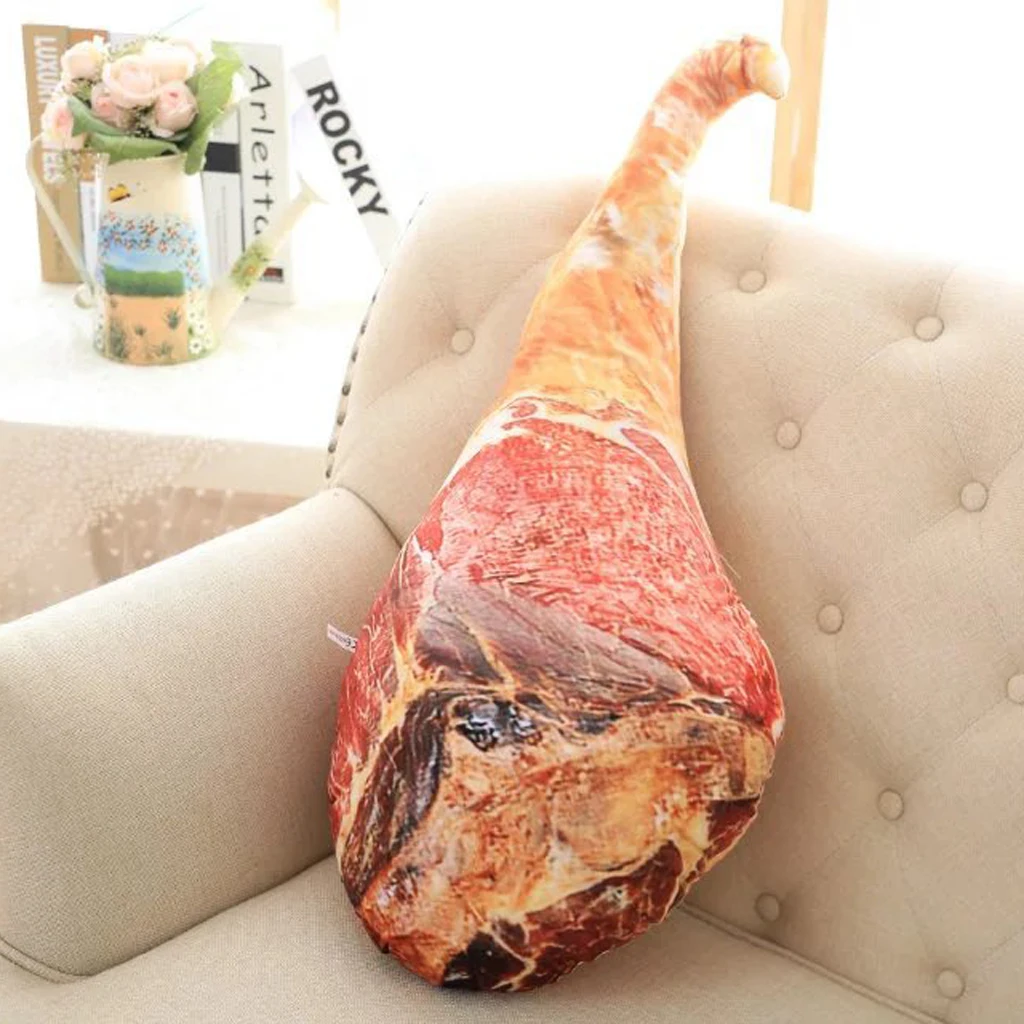 Home Decor Creative Ham Plush Pillow Cushions Toy Stuffed Sofa Food Dolls 45cm