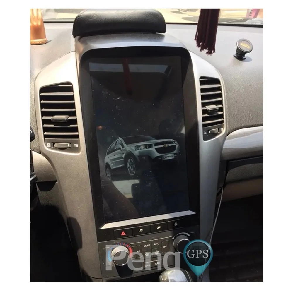 Discount Tesla Style Android 6.0 Quad Core Car GPS Navigation DVD Player for Chevrolet Captiva (Factory Navi) 2013 2014 2015 2016 2017 2