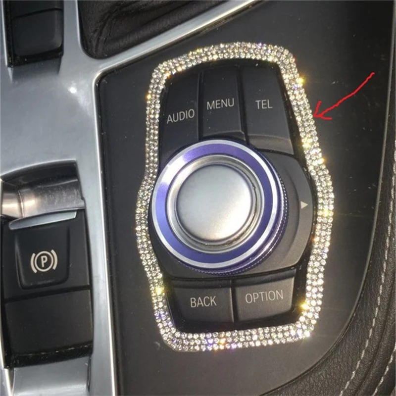 

Button Control System Multimedia Interior Durable Decorative Chromium Sticker Strip Mouldings Decoration 18 19 FOR BMW X6 Series