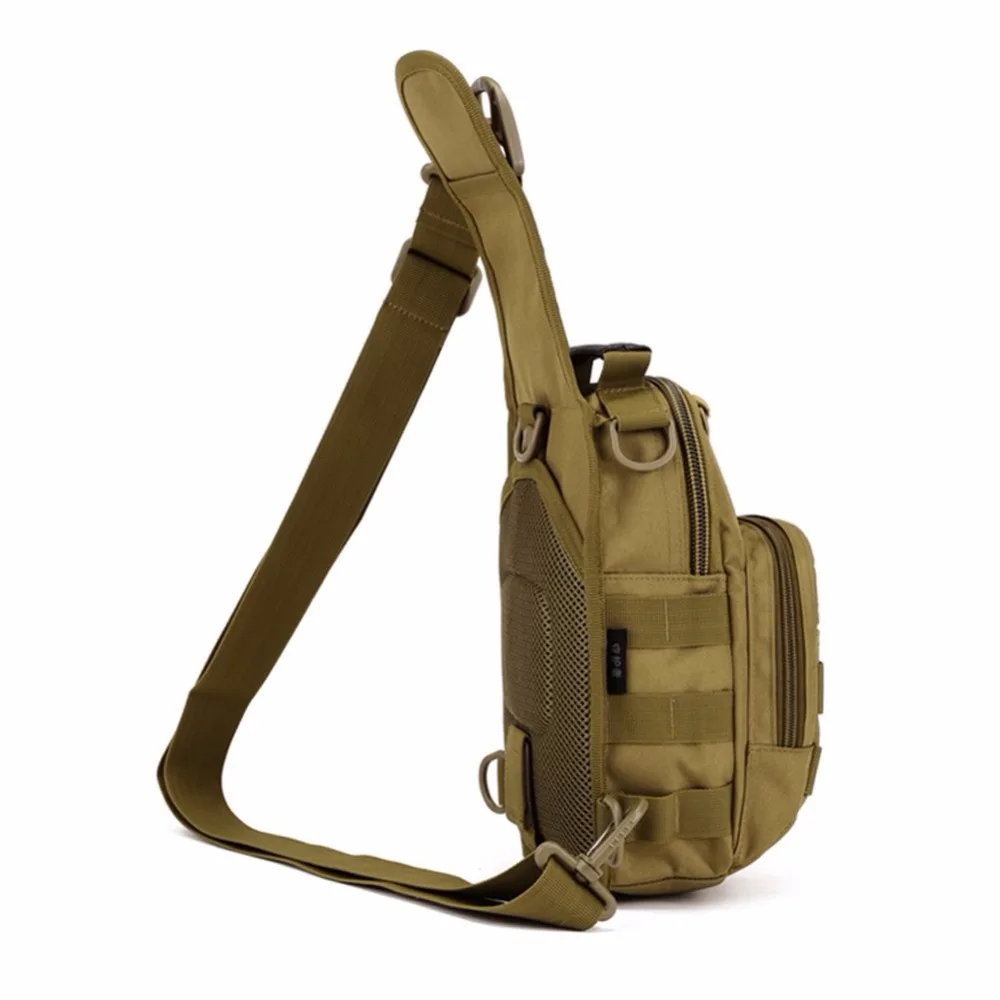 Outdoor Men 1000D Nylon Tactical Military Travel Hiking Messenger Sling Pack Chest Bag