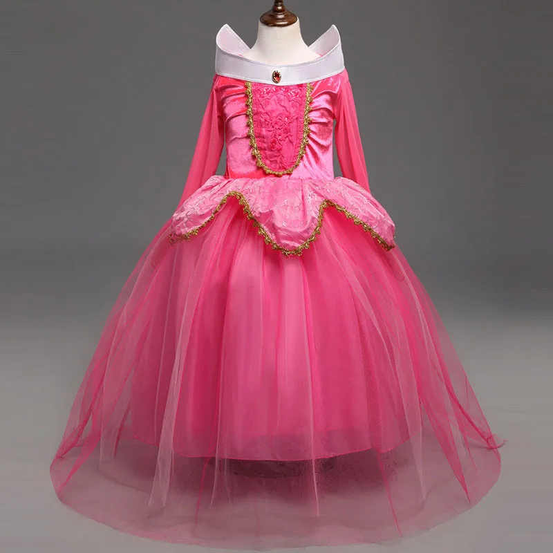Fancy Sleeping Beauty Christmas Clothes Kids Kids Clothing Girl Aurora Dress Kids Party Dress Girl Cosplay Robe
