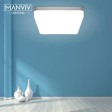 Ультра тонкий круглый светодиодный потолочный светильник квадратный светодиодный панельный светильник 110 В 220 в 18 Вт 24 Вт 36 Вт 48 Вт Современные лампы для гостиной поверхностного монтажа