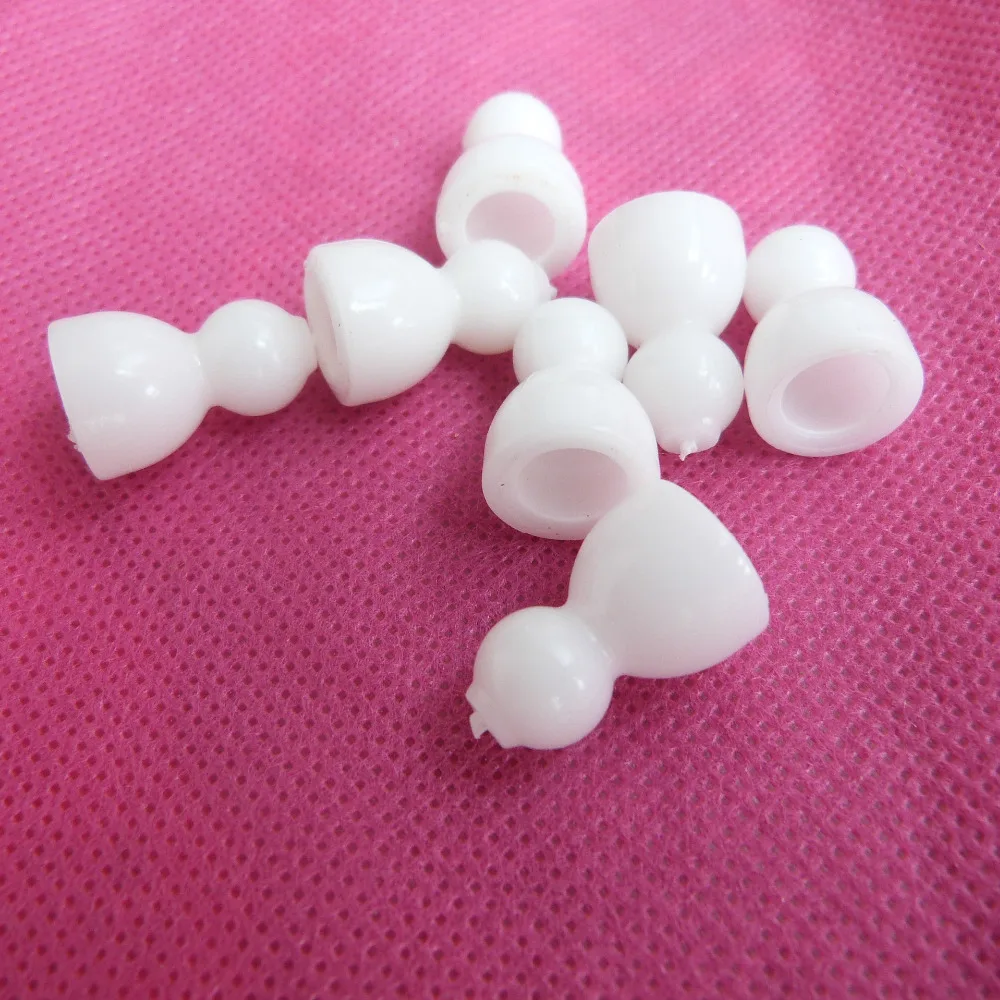 800pcs/lot19x12x10mm White Plastic Bulk Skeleton Beads Toy Joint