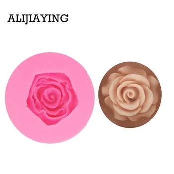 

M1408 DIY Rose Sugarcraft Silicone Mold flower cake Decorating tool fondant chocolate Clay craft Resin moulds