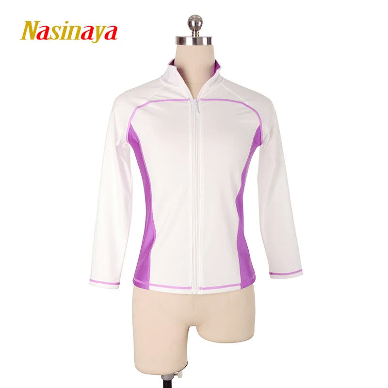 

Customized Figure Skating Jacket Zippered Tops for Girl Women Training Competition Patinaje Ice Skating Warm Fleece Gymnastic 16