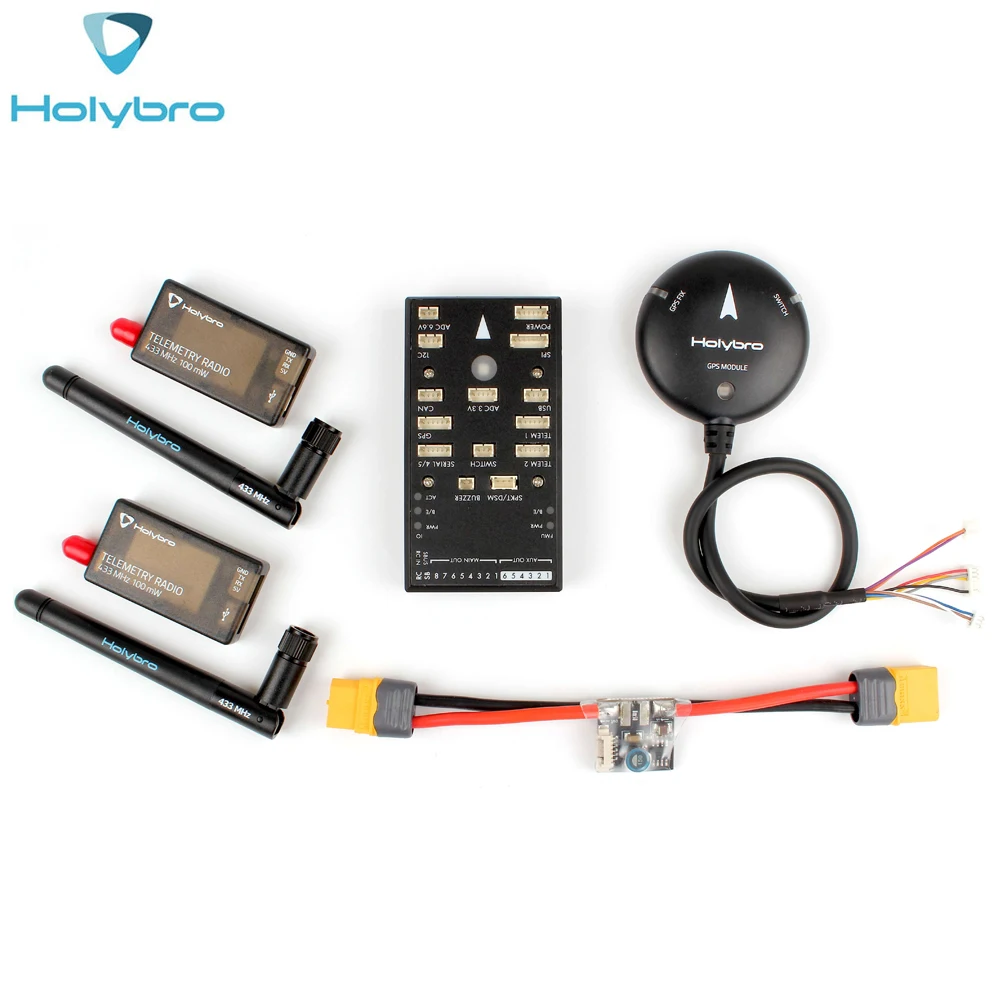 Контроллер полета HolyBro Pix32 Pixhawk 4 модуль GPS M8N пм02 телеметрический комплект V3 для