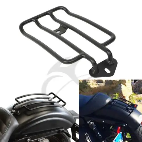 

Stock Solo Seat Chrome Luggage Shelf Rack Carrier For Harley Sportster XL 883 1200 04-18 Nightster Black Solo Seat Iron 48