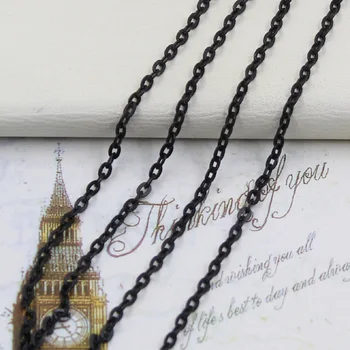 

Electrophoresis Of Black Chain 10m Size:2x2.5mm NO.GE00004 DIY Retro Jewelry Accessories