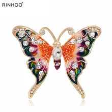 

Rinhoo Beautiful pink Butterfly Small Insect Brooch Pins Animal Brooches for Women Decoration Jewelry Accessories For Women Girl