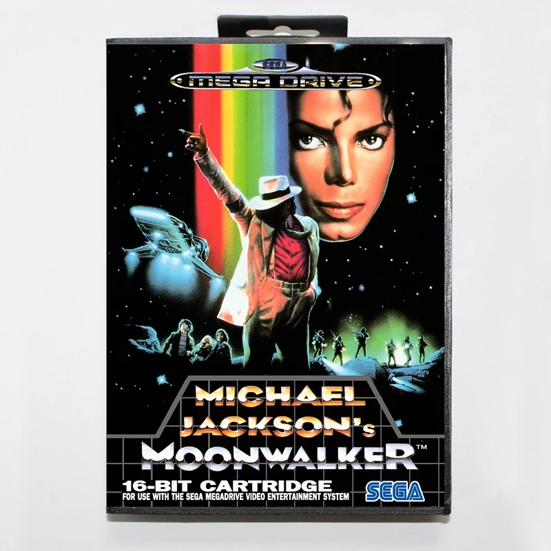 

Sega MD games card - Micheal Jackson Moonwalker with box for Sega MegaDrive Video Game Console 16 bit MD card