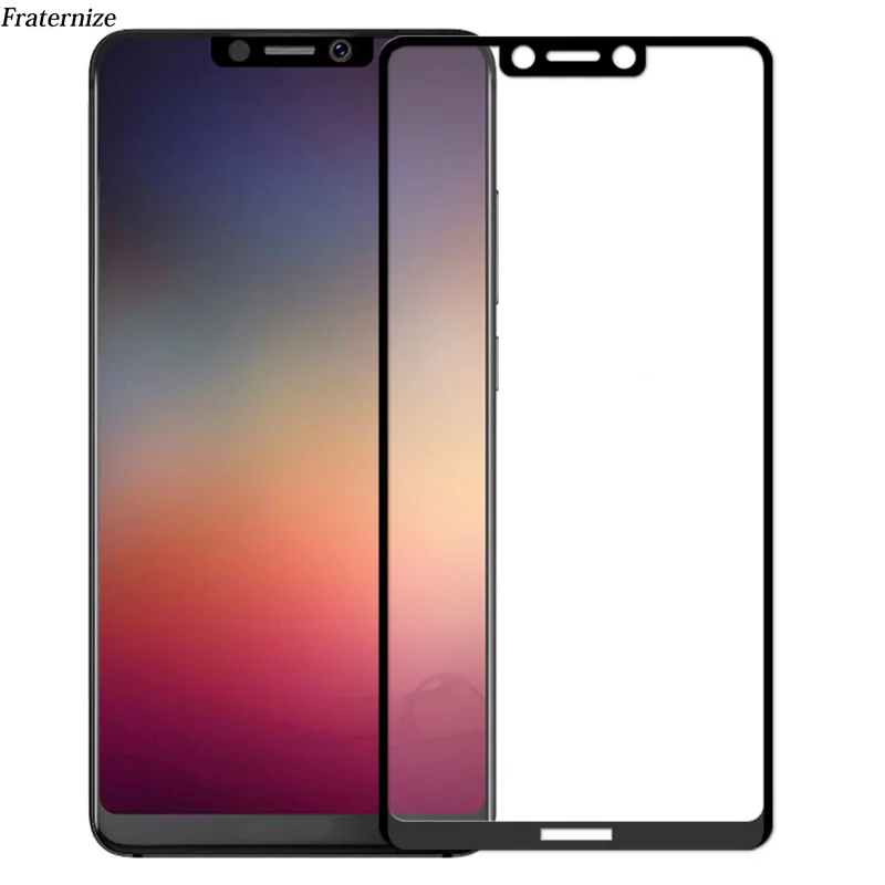 Защитное стекло для экрана Sharp Aquos S3 полноразмерное закаленное 9H 2.5D черно
