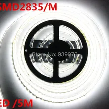 Супер яркий 5 м 2835 SMD 120 светодиодный/М 600 светодиодный s белый теплый белый гибкая светодиодная лента 12 В не Водонепроницаемая более яркая, чем 3528 полоса