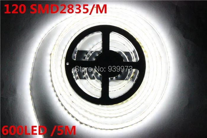 Супер яркий 5 м 2835 SMD 120 светодиодный/М 600 светодиодный s белый теплый гибкий 12 В не