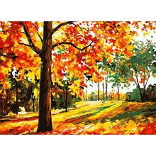 Кленовое дерево. 40x50 см, живопись по номерам, сделай сам, настенное искусство, украшение гостиной, пейзаж, фигура, животное, цветок, мультфильм