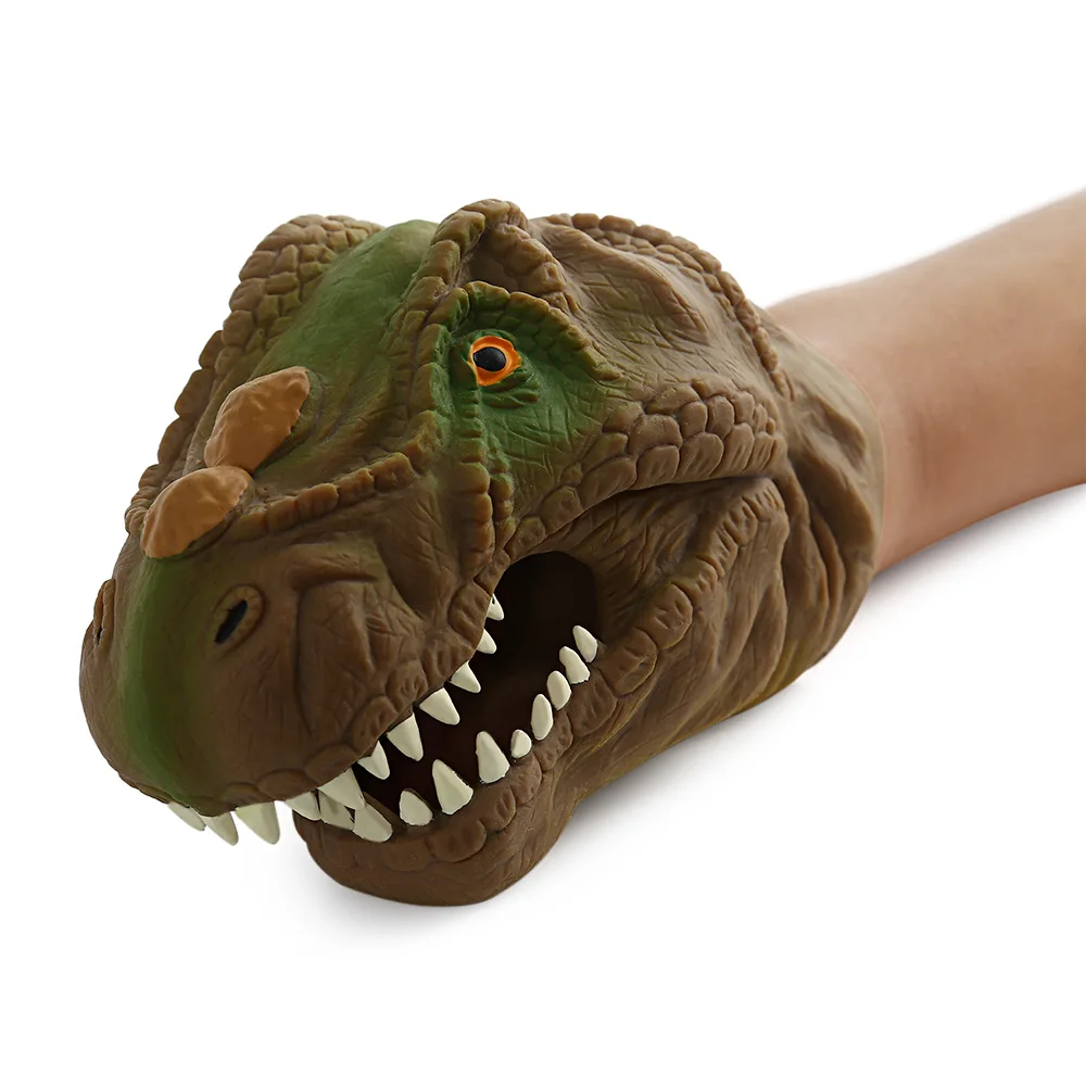Funny Dinosaur Model Hand Puppet Interactive Toy Animal Dinosaurs Model