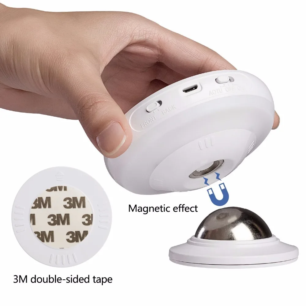  Rechargeable Motion Sensor PIR Wireless Small LED Light Automatic Baby Kids Night Wall Lamp for Chi - 32814144719