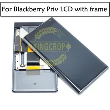 Для BlackBerry Priv lcd дисплей кодирующий преобразователь сенсорного экрана в сборе с рамкой запасные части