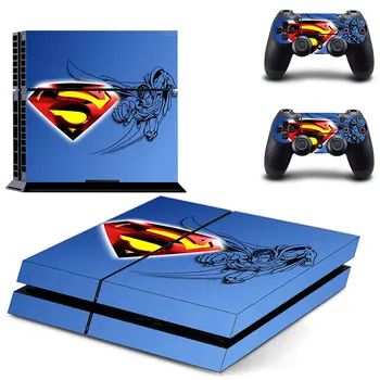

DC Superman PS4 Skin Sticker Decal for Sony PlayStation 4 Console and 2 Controller Skin PS4 Sticker Vinyl Accessory