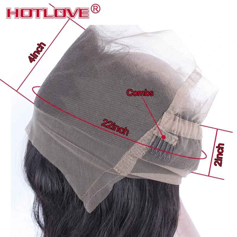 Peruvian Deep Wave 360 Lace Frontal Closure With Baby Hair Pre Plucked 130% Density Natural Hairline Remy Human Hair HOTLOVE