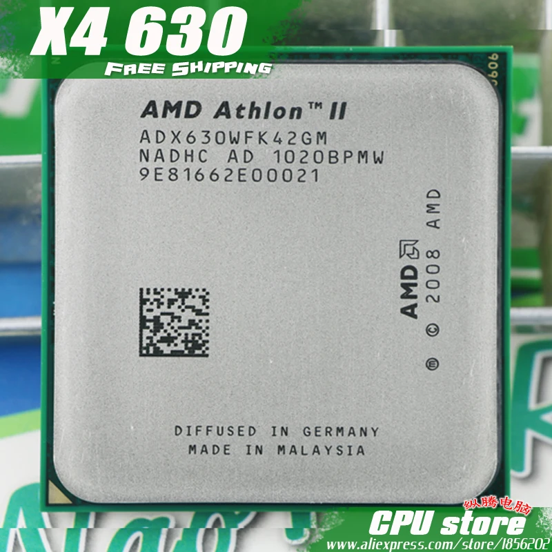 Процессор AMD Athlon II X4 630 четырехъядерный процессор(2,8 ГГц/L2 2 м/95 Вт/2000 ГГц) разъем am3 am2+ 938 pin X4 620