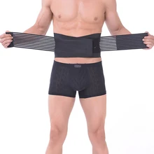 Мужской спортивный ремень для защиты, крепкий компрессионный регулируемый пояс для похудения, дышащий тепловой пояс для фитнеса, M-XXL