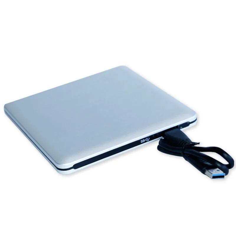 N USB 3.0 External DVD Drive Aluminum Alloy CD/DVD Rewriter Recorder Drives For Laptop PC Computer Macbook Windows 7/8 Q
