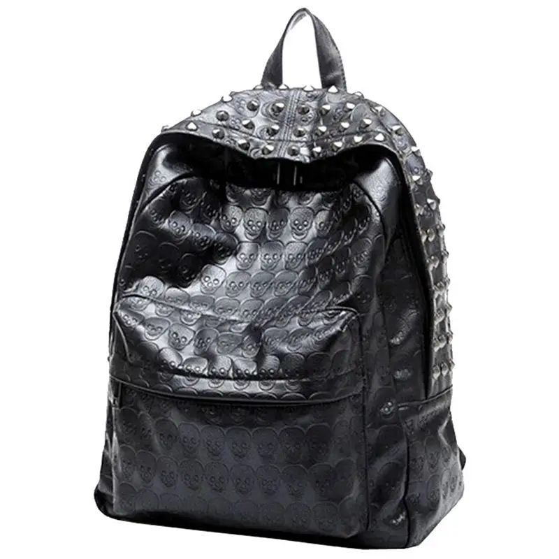 

Women Life Girl Punk Style Polyurethane Pu Leather Backpack Purse