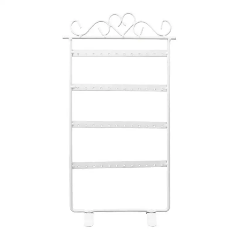 48 Hole Earring Holder Rack Jewelry Organizer Stand Fashion Iron Wall Frame Necklace Holder Accessories Base Storage for Jewelry 48 Hole Earring Holder Rack Jewelry Organizer Stand Fashion Iron Wall Frame Necklace Holder Accessories Base Storage for Jewelry