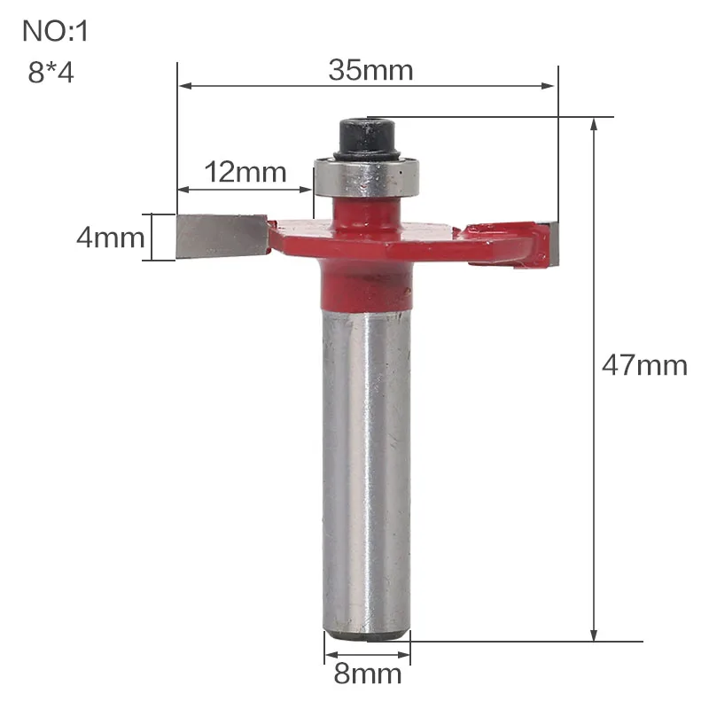 1 шт. 8 мм Высота хвостовика 1/" X Глубина 3/8" Т-образные фрезы для фрезерования древесины фрезы Вольфрам фрезерование древесины циттеры Деревообрабатывающие инструменты