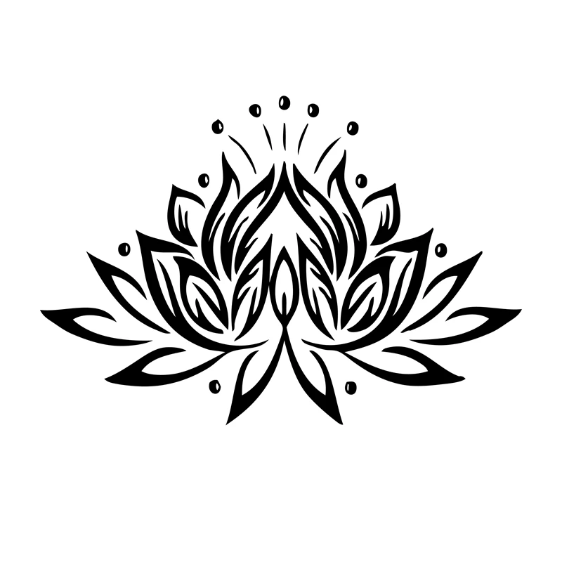 Lotus flower wall sticker , Vinyl lotus flower wall art decal stickers