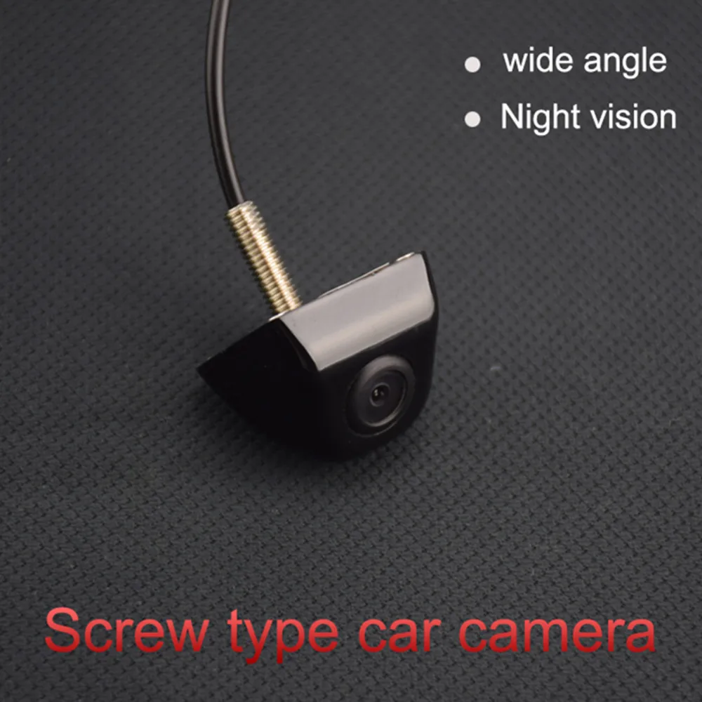 

New Arrival Chrome Color Car Reverse Camera Screw Type 180 Degree Wide Viewing Angle PAL/NTSC Optional Car Rear View Camera
