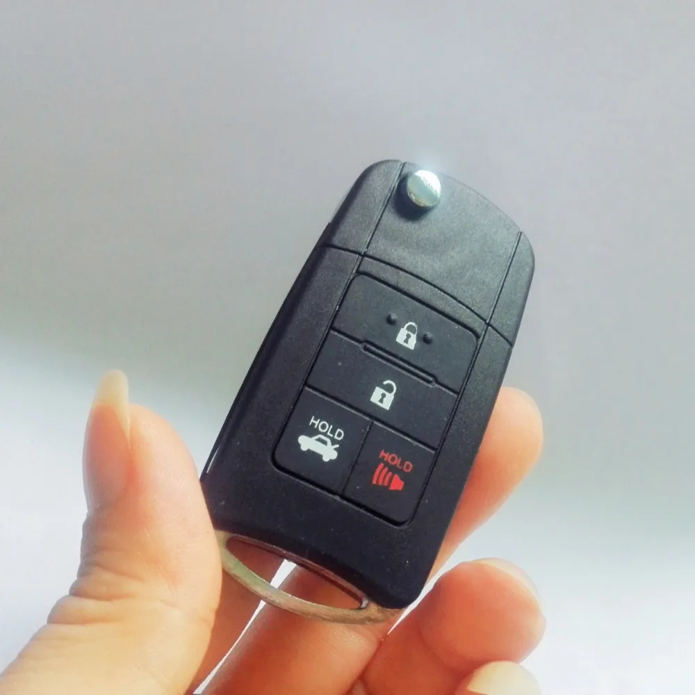 key prius toyota fob rav4 flip remote replacement housing case shell 4buttons camry folding