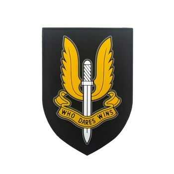 

1pc Shield Shape Embroidered Badge PVC DIY Apparel Armband Clothes Hat Backpack Patch