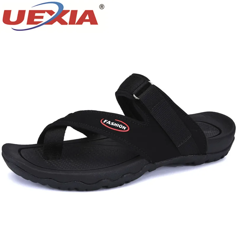 UEXIA Fashion Sliders Shoes Men Summer Mens Flip Flop Breathable Flip Flops Men Beach Non slip