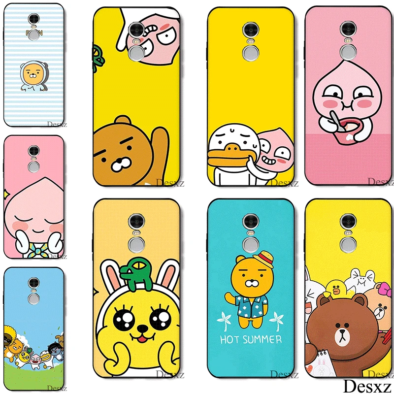 

Desxz Silicone Tpu Shell Kakao Case Phone Case For Redmi 4A 4X 5A 5 Plus 6 6A Pro 7 S2 Cover Protection