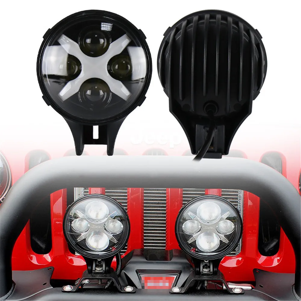 

Krator 2PCS 6 Inch 60w 4800lm Spot LED Work Light Fog DRL For Jeep Wrangler Offroad Trucks ATV