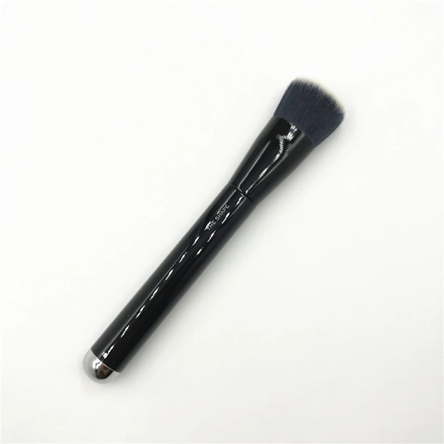 

MJ15 The Shape Contour Brush High Quality Black Metal Round Flat Liquid Foundation Cream Brush Bronzer Makeup Brush Beauty