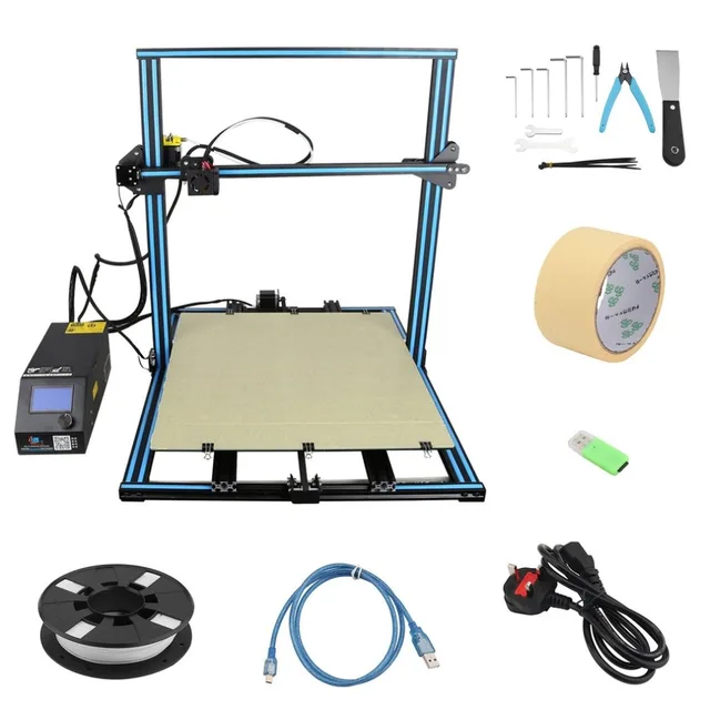 Special Offers CR-10s400 Desktop 3D Printer 400*400*400mm Large Printing Size Multi-type Filament With Heated Bed LCD Display Printer UK Plug Special Offers CR-10s400 Desktop 3D Printer 400*400*400mm Large Printing Size Multi-type Filament With Heated Bed LCD Display Printer UK Plug