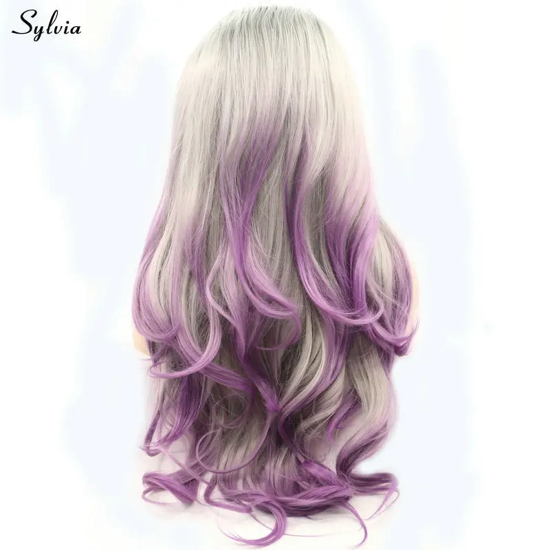 Sylvia Deep Wave Lace Front Wig Synthetic Hair Dark Roots