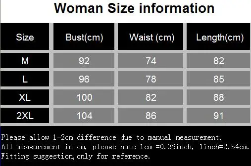woman size