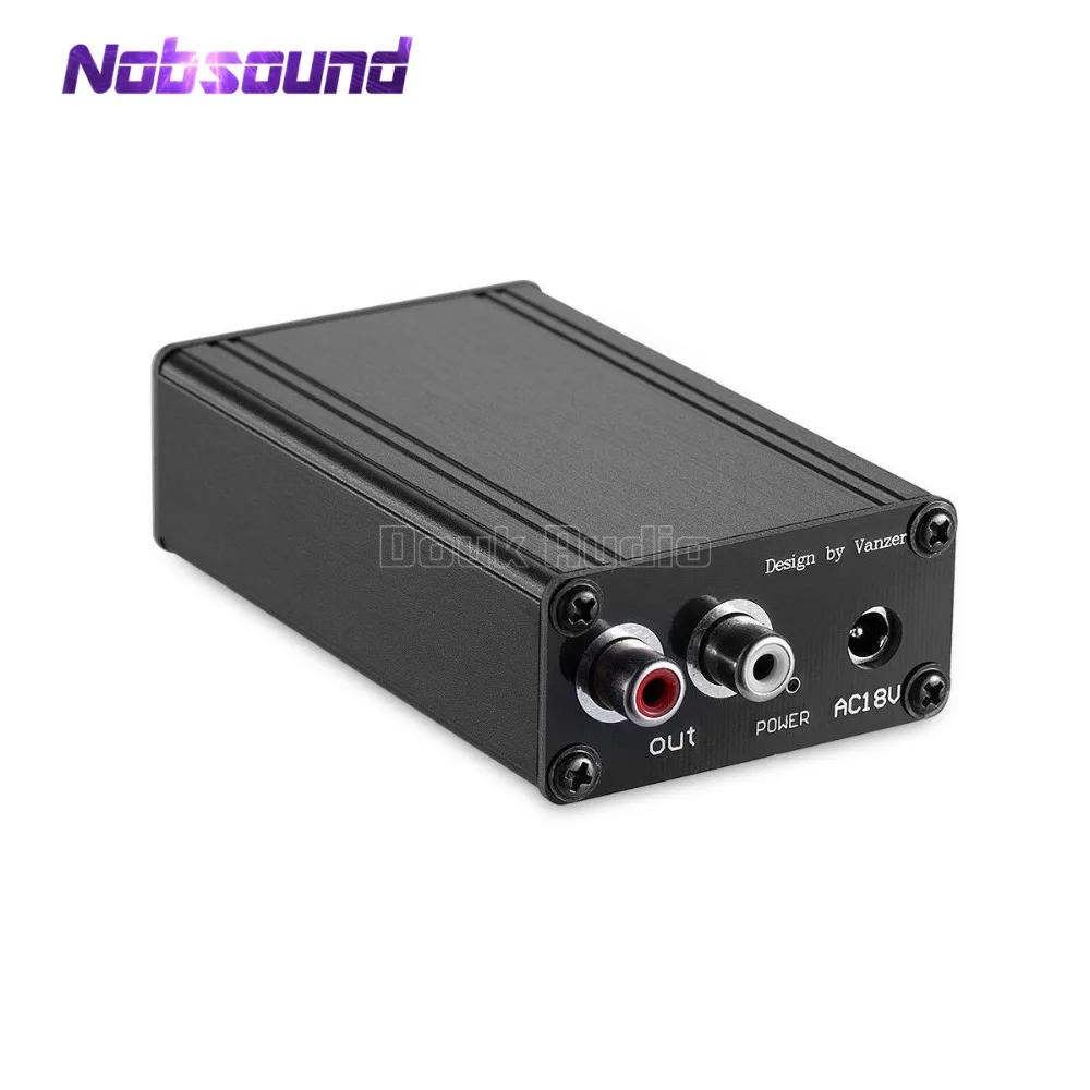 Nobsound Mini LP Vinyl Phono Stage MM RIAA Turntables Pre-amplifier Single-ended Class A Discrete Preamp
