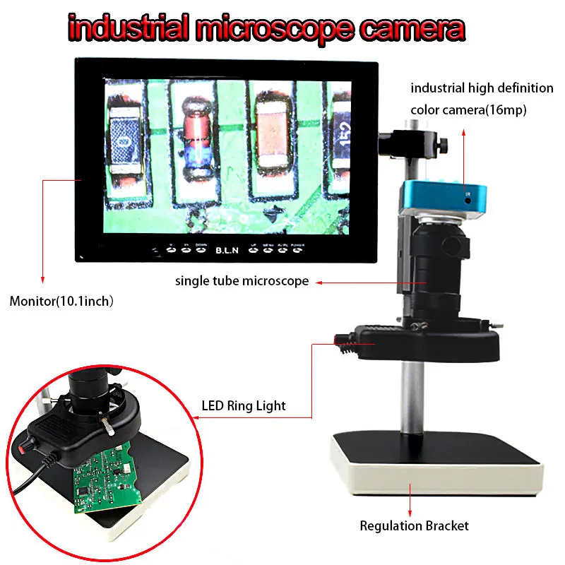 

Microscope sets 16MP HDMI Output Video Digital Adjustable Microscope Camera for Electronic phone Computer Repair tools
