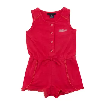 

Kavkas Summer Toddler Newborn Baby Girls Romper 6M 12M 18M 24M Sleeveless Solid Red Kids Girls Jumpsuits Sunsuit Playsuit