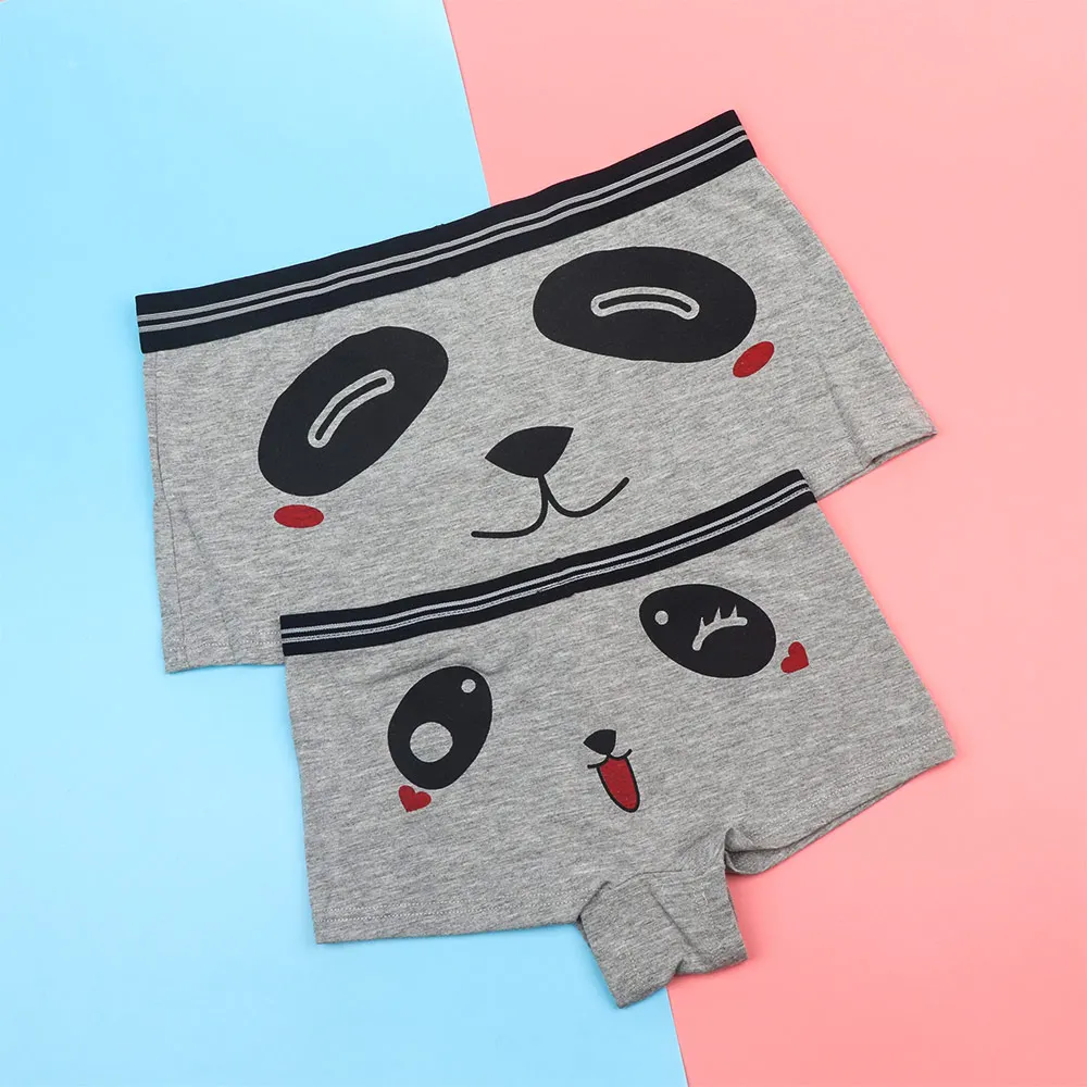 2 шт. нижнее белье для влюбленных мужчин и женщин эластичные хлопковые трусы