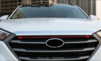 

For Hyundai Tucson 2016 2017 Front Hood Bonnet Cover Trim Grill Molding Body Kit Bezel Frame Garnish Styling Car