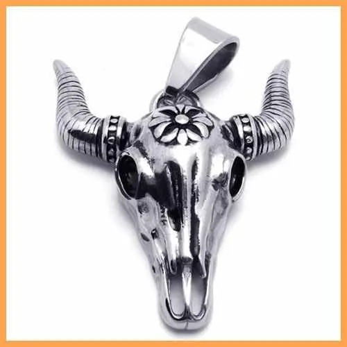Goat skull necklace Clearance