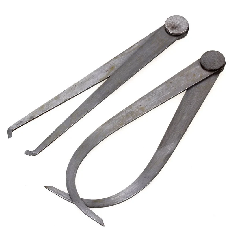 2pcs Caliper Stainless Steel Calipers Pottery Clay and Sculpture Carving Hand Tool XHC88in